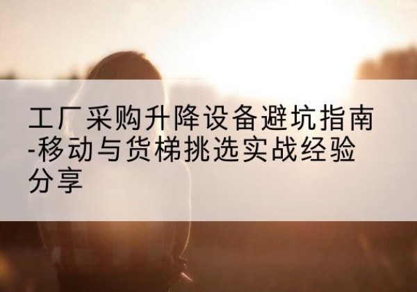 万宁移动式升降机怎么选-工厂采购升降设备避坑指南-移动与货梯挑选实战经验分享